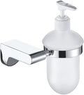 KETTEL Chrome Bathroom Hardware Set， Gold Holder Bathroom Accessories，Wall-Mounted Bathroom Rack Accessory Set，Fixtures Accessories Kit (Color : Soap Dispenser)