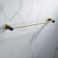 Towel Rail for Bathroom, Brushed Gold Towel Bar Wall Mounted Bathroom Accessory Towel Holder Rod Hand Towel Holder/Bath Towel Rack Bathroom (Color : Single Rod Towel Rack)