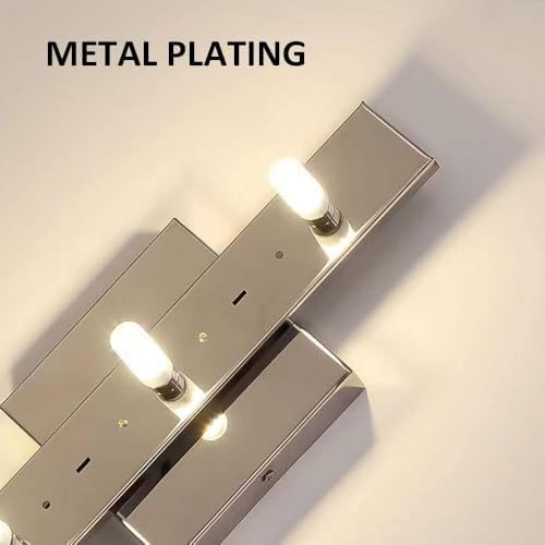 Luxury Gold Crystal Wall Lamp - Dimmable Stainless Steel Sconce, Anti-Rust Silver Fixture, Elegant 20CM Lighting Decor for Bathroom & Modern Spaces