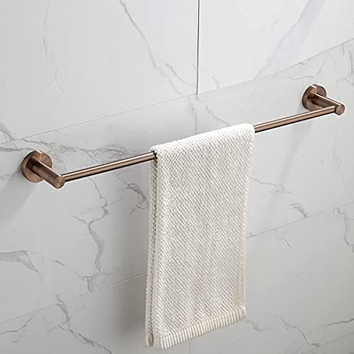 Towel Rack Nordic Brushed Rose Gold Towel Rack Bathroom Storage Rack,Single Towel Bar for Bathroom Single Pole/Double Towel Shelf,Towel Storage Wall Mounted Bath Towel Rail/Single/60Cm The New