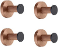Rose Gold Matte Black Stainless Steel Bathroomardware Set Modernccessories foromeécor Towel Rack Toilet Paperolder Ring Brush Stylish Fixtures(4 Pcs Robe Hook)