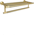Gold Brushed Bathroom Accessories Hardware Set Towel Bar Rail Paper Holder Robe Hook Soap Dish Towel Hanger Shelf Toilet Brush,Single Towel Bar(Towel Rack)