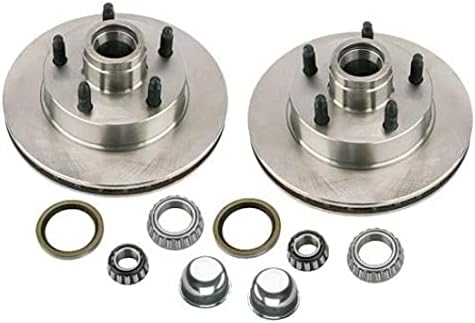 Speedway Motors 1949-54 Chevy Car/53-62 Corvette Front Disc Brake Conversion Kit: 11' Vented Rotors, 2.5' Piston Calipers, 5x4.75' Bolt Pattern, Enhances Classic Chevy Braking Performance