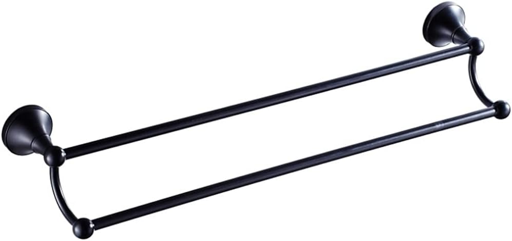 LSLYTQ Towel Rail Rack Gold Double Towel Rail Black Antique Towels Bar, Bronze Brass Chrome White Towel Holder Rack for Kitchen Bathroom Hotel Toilet for Bathroom Kitchen