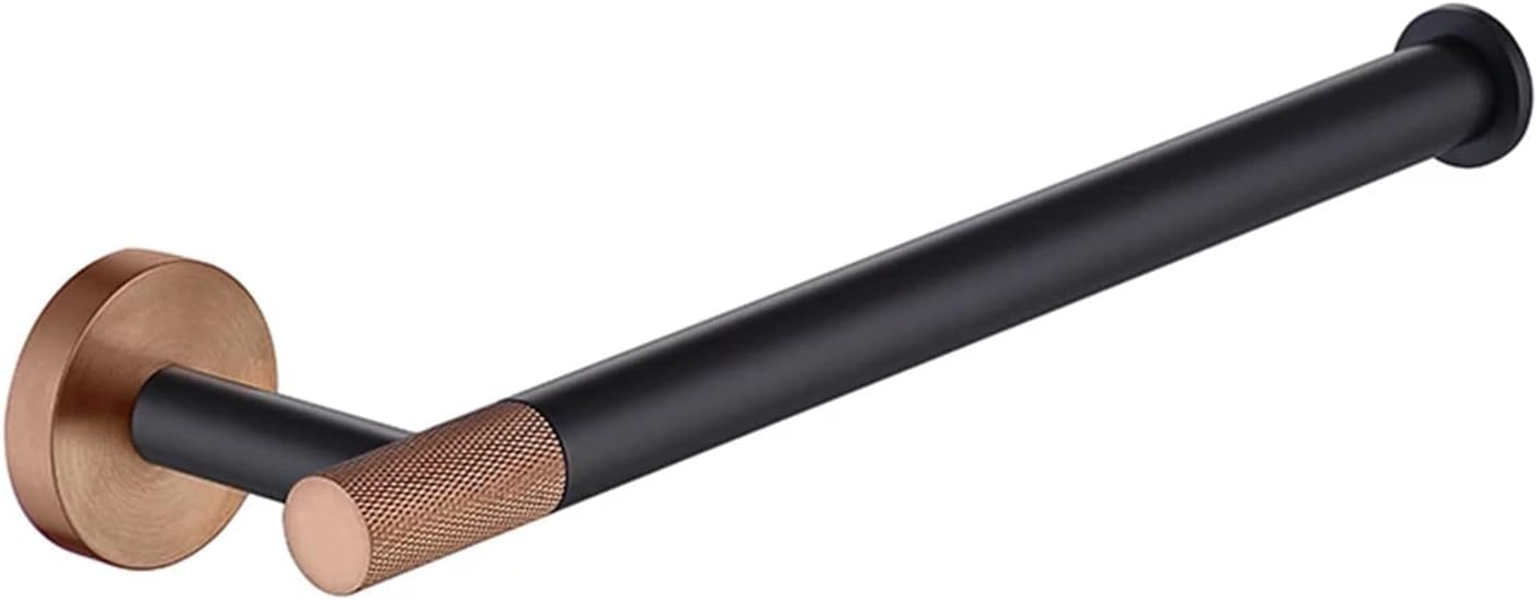 Black Rose Gold Wall Mount Stainless Steel Robe Hook Toilet Paper Holder Towel Bar Rack Cup Holder Bathroom Set(Toilet Brush Holder)