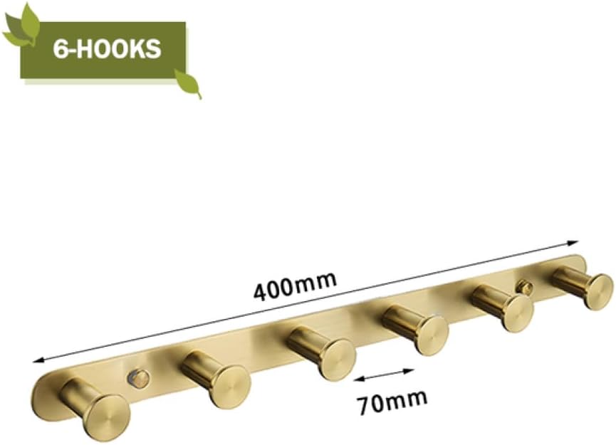 Towel Rack Brushed Gold Wall Mount Shelf Toilet Bathroom Hardware Paper Holder Towel Rack Rod Hanger Bathroom Accessories Single Towel Rack B