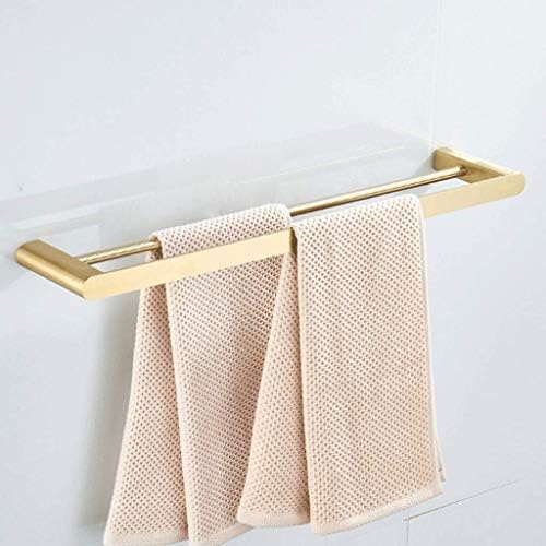 Towel Holder Stainless Steel Towel Rack Double Towel Holder Bathroom Kitchen Towel Bar with Hook Towel Rail Towel Rack/Gold,