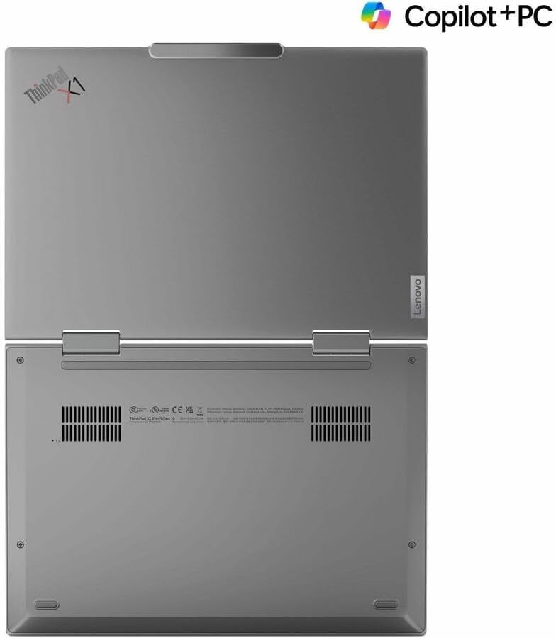 Lenovo Thinkpad X1 Gen 10 21NU0036US 14' Touchscreen Convertible Copilot+ PC 2 in 1 Notebook - WUXGA - Intel Core Ultra 7 268V - Intel Evo Platform - 32 GB - 512 GB SSD - English Keyboard - Gray