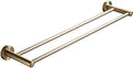 BTZHY Towel Rack Towel Rack Bathroom Hardware Set, Gold Towel Rack, Towel Bar, Towel, Toilet Paper Holder, Susbathroom Accessory Bathroom Hardware/Double Rod The New