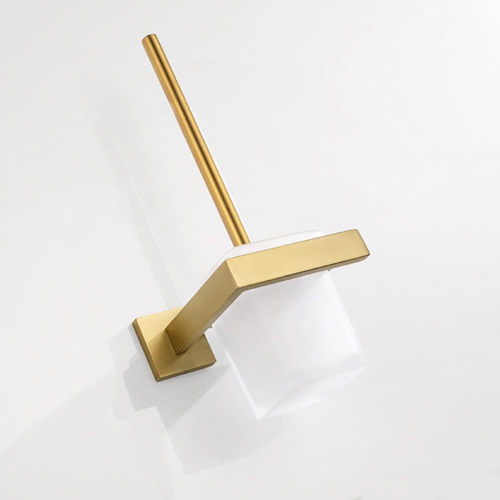 Brushed Gold Bathroom Accessories Hardware Towel Bar Rail Toilet Paper Holder Towel Rack Hook Soap Dish Toilet Brush,Toilet Brush Holder