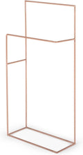 Standing Towel Rack, Freestanding Towel Rack, Rose Gold Towel Rack, Double Freestanding Towel Rack, Freestanding Towel Rack, Dryer, Metal 42X20X91Cm