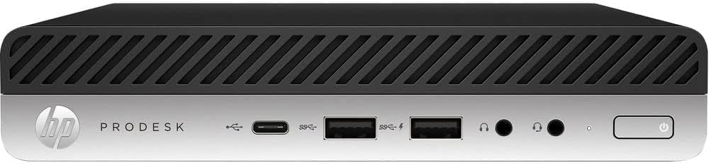 HP ProDesk 600 G4 Mini Desktop Win 11, Computer PC w/ 24in Monitor, 600G4 Mini PC Computer Core 8th 3.5GHz, 8GB RAM, 256GB SSD, RGB Keyboard and Speaker, HDMI (Renewed)