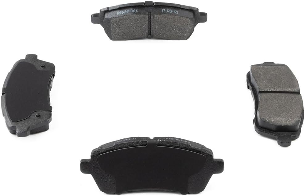 6X Vented Brake Rotor and Semi-Metallic Pads Front Replacement Brakes Kit fits Ford Fiesta 1.0L 2014 2015 2016 2017, fits Fiesta 1.6L 2011 2012 2013 2014 2015 2016 2017 2018 2019