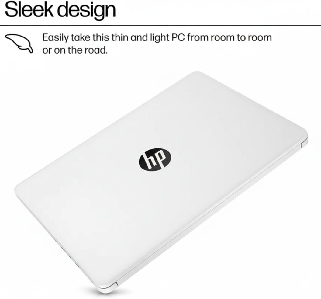 HP Ultrabook Laptop with Copilot AI • 2026 Edition • Latest Intel 4-Core N150 CPU • Microsoft Office 365 Included, 1TB OneDrive + 128GB SSD • Windows 11, Thin & Portable | w/o Mouse
