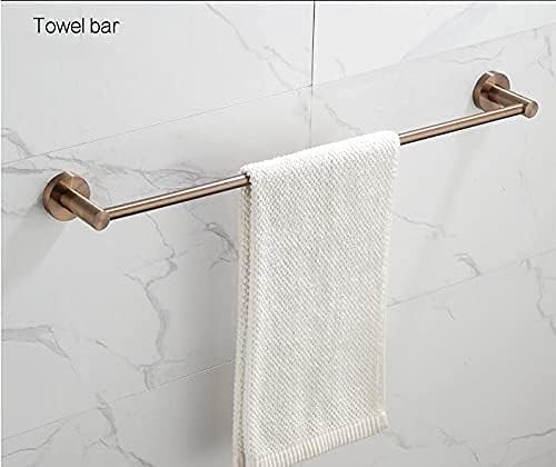 Towel Rack Nordic Brushed Rose Gold Towel Rack Bathroom Storage Rack,Single Towel Bar for Bathroom Single Pole/Double Towel Shelf,Towel Storage Wall Mounted Bath Towel Rail/Single/60Cm The New