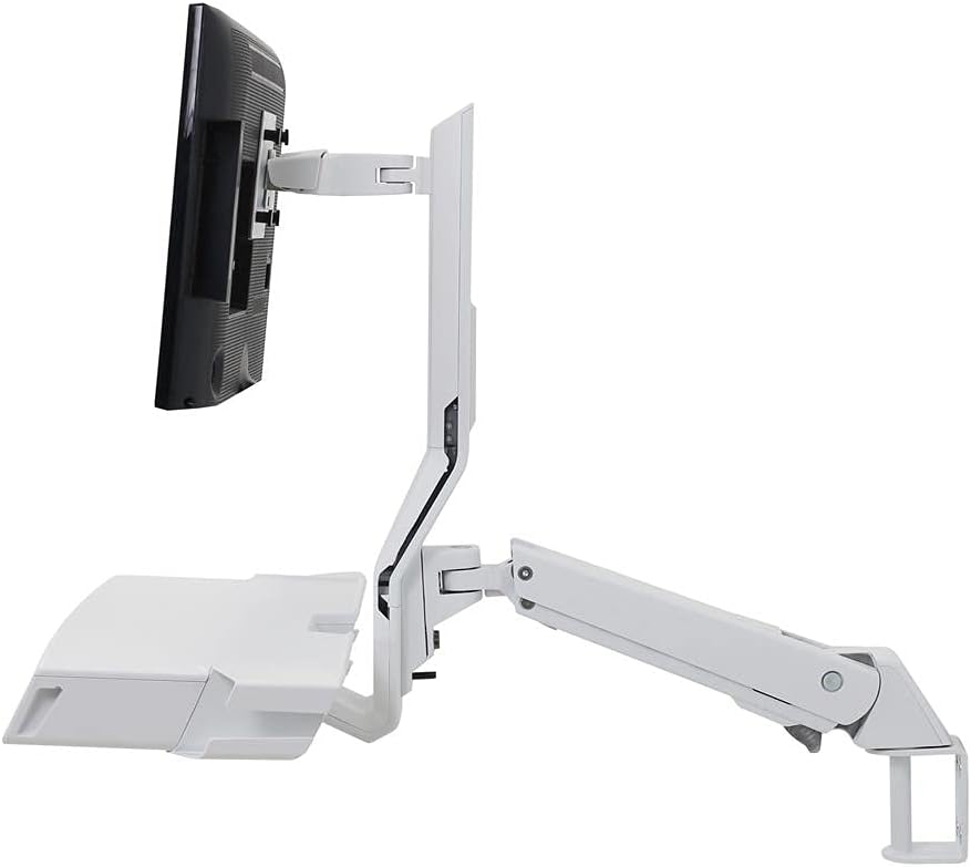 Ergotron StyleView Wall Mount for Monitor, Bar Code Scanner, Keyboard, Wrist Rest, Mouse - White - 1 Display(s) Supported24 Screen Support - 32 lb Load Capacity - 75 x 75, 100 x 100 VESA Standard