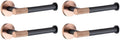 Rose Gold Matte Black Stainless Steel Bathroomardware Set Modernccessories foromeécor Towel Rack Toilet Paperolder Ring Brush Stylish Fixtures(4 Pcs Paper Holder)