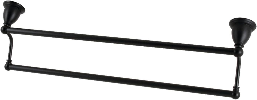 Kingston Brass BA1753MB Heritage 24-Inch Dual Towel-Bar, Matte Black