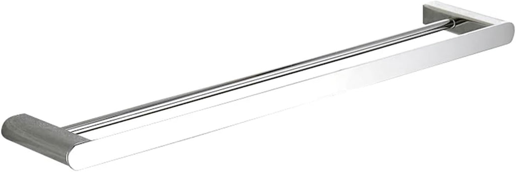 Gold Bathroom Double Towel Holder Stainless Steel Double Towel Rack Bath Towel Bar Bathroom Hardware Accessories Grey Black(Chrome Single Holder)