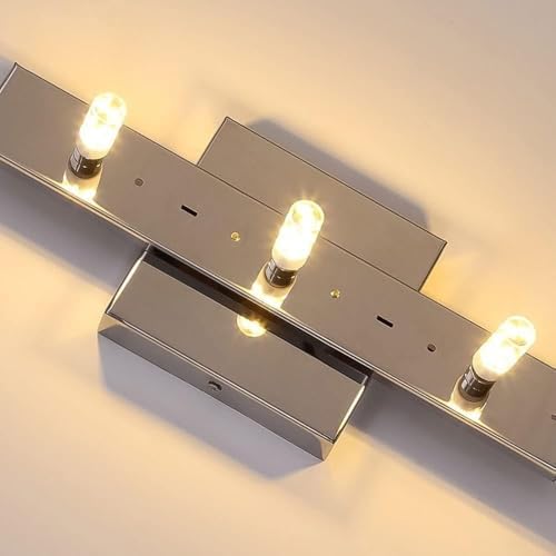 Luxury Gold Crystal Wall Lamp - Dimmable Stainless Steel Sconce, Anti-Rust Silver Fixture, Elegant 20CM Lighting Decor for Bathroom & Modern Spaces