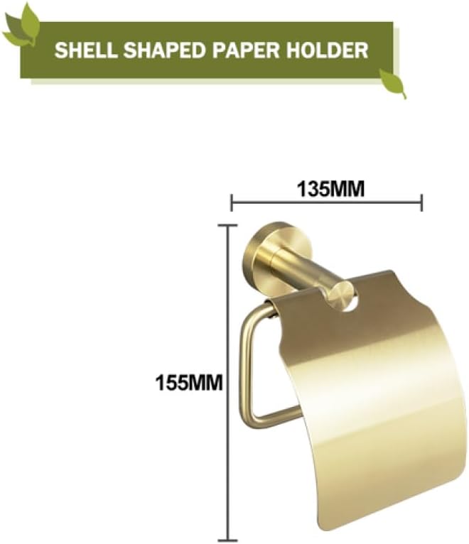 Towel Rack Brushed Gold Wall Mount Shelf Toilet Bathroom Hardware Paper Holder Towel Rack Rod Hanger Bathroom Accessories Single Towel Rack B