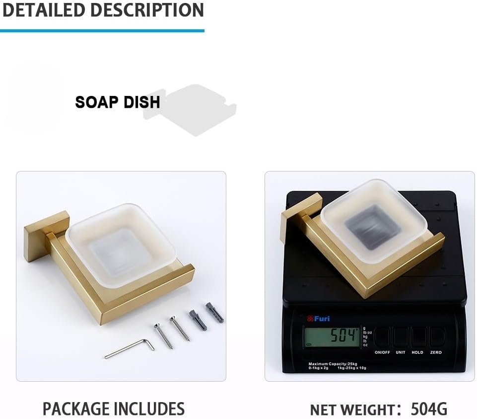 Brushed Gold Bathroom Accessories Set Toilet Brush Holder Toilet Paper Towel Bar Rail Rack Hanger Hook Soap Dish Hardware,soap Dish