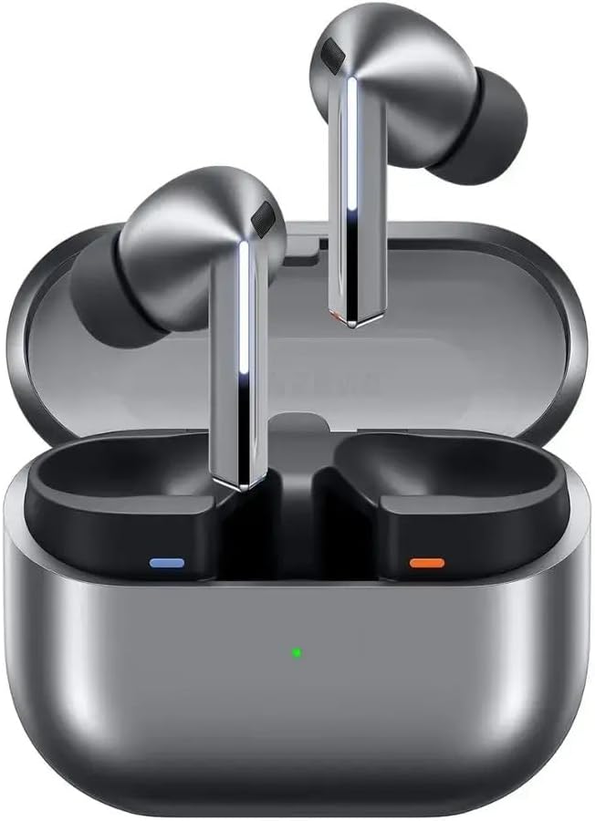 SAMSUNG Galaxy Buds 3 Pro AI True Wireless Bluetooth Earbuds, Noise Cancelling, Sound Optimization, Real-Time Interpreter, Redesigned Comfort Fit Latin American Version (Silver) (Renewed)