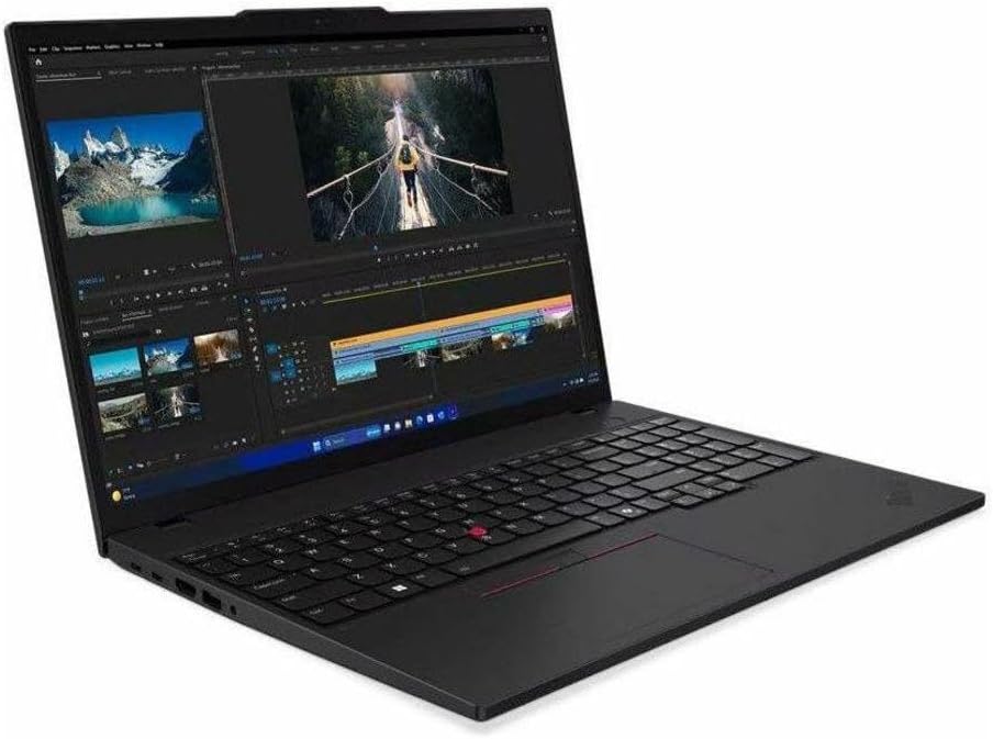 Lenovo ThinkPad T16 Gen 3 21MN00AHUS 16' Touchscreen Notebook - WUXGA - Intel Core Ultra 7 155U - 16 GB - 512 GB SSD - English Keyboard - Black - Intel Chip - 1920 x 1200 - Windows 11 Pro - Intel
