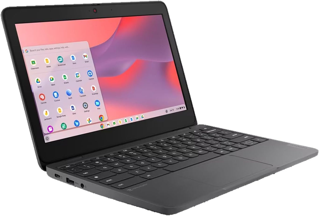 Lenovo 100e Chromebook Gen 4 100e 82W0001EUS 11.6' Chromebook - HD - Octa-core (MediaTek Cortex A76 + Cortex A55) - 4 GB - 32 GB Flash Memory - English Keyboard - Graphite Gray