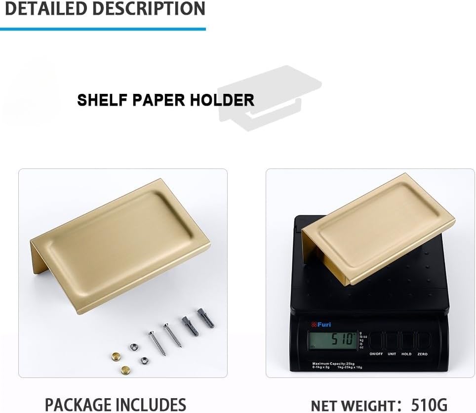 Brushed Gold Bathroom Accessories Set Toilet Brush Holder Toilet Paper Towel Bar Rail Rack Hanger Hook Soap Dish Hardware,Shelf Paper Holder
