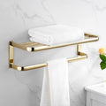 Towel Rack Bath Towel Rack Towel Pole Shelf Hardware Bathroom Set, Bath Towel Rack - Gold