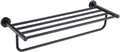 KETTEL Gold Holder Bathroom Accessories，Wall-Mounted Bathroom Rack Accessory ，Fixtures,Matte Black Towel Bar， (Color : Towel Rack)