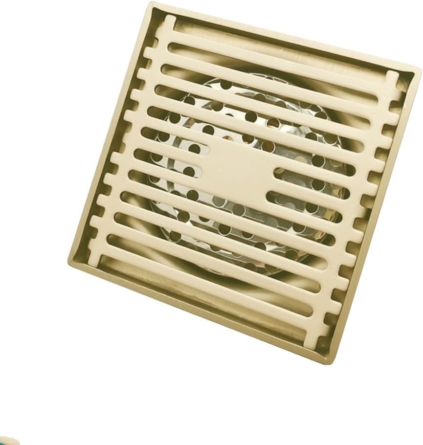 Floor Water Drain Stripe Cover Matt Black Rose Gold Silver Brushed Antique Bronze for Bathroom Kitchen Garden Balcony,FD0001RG,86,Fd0001bg-86-A