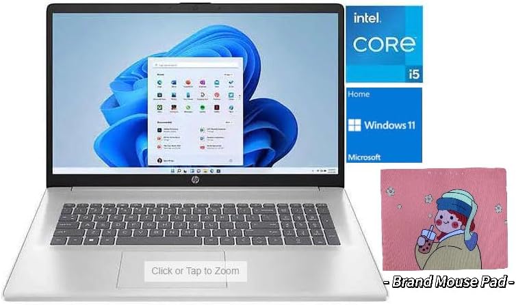 HP 17 Laptop, 17.3'' FHD Display, Intel Core i5 1335U Processor (Beat i7-1255U) up to 4.6GHz |32GB RAM, 1TB SSD| Wi-Fi 6, Backlit Keyboard, Numeric Keypad, Windows 11 Home, Silver, 17-cn3033cl