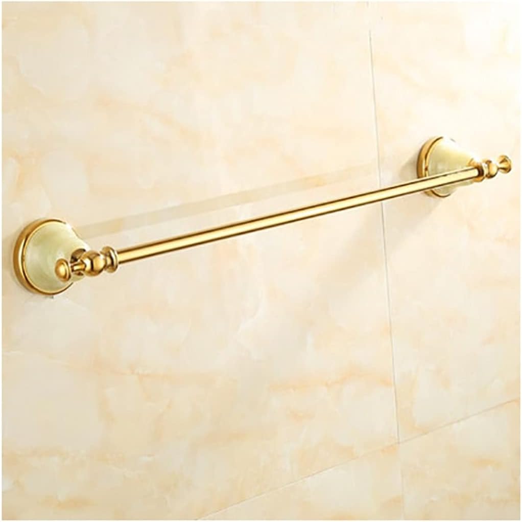 Bathroom Hardware Sets Gold Bathroom Shelf Towel Rack Towel Hanger Paper Holder Toilet Brush Holder Bathroom Hardware Towel Set,Single Towel Bar(Single Towel Bar)