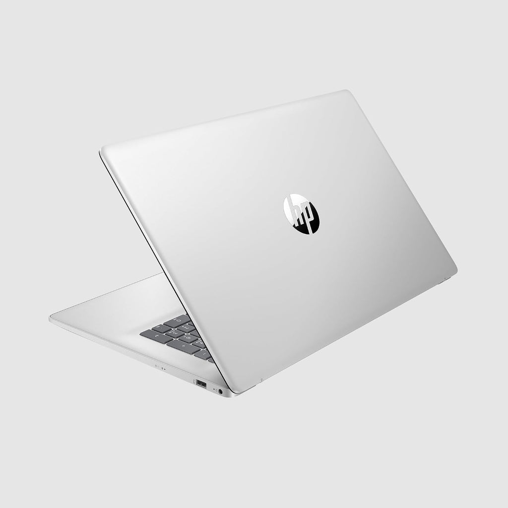 HP 17.3' Business Touchscreen Laptop Computer, 16GB RAM 1.5TB Storage (1TB SSD+512GB Docking Station Set), AMD Ryzen 5 7430U (Up to 4.3 Ghz), Windows 11, Numeric Keypad, SageNova Earphones, Silver