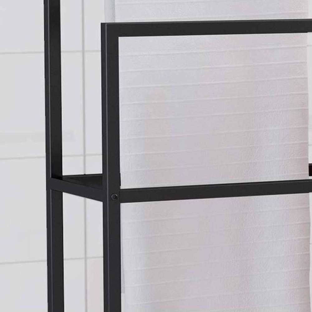 Exquisite Bathroom Shelves 2-Tier Freestanding Towel Racks, Metal Double Bathroom Rack/Hotel Household Towel Storage Rack Stand, Bathroom Towel Bar Organizer for Bathroom Accessori (Color : Gold, Si