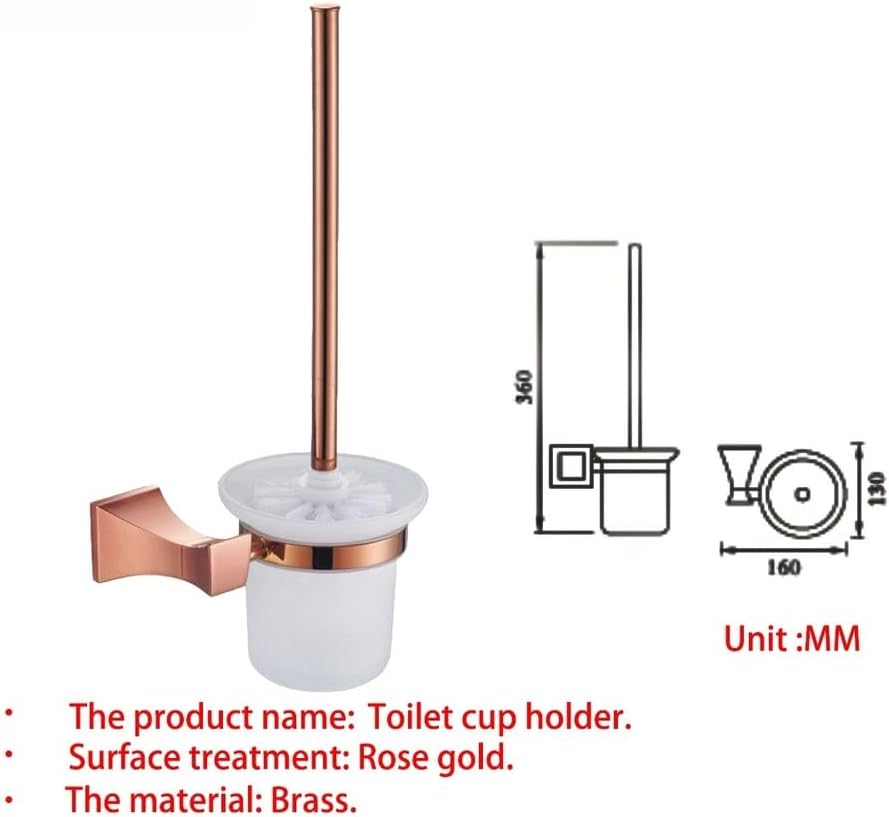 Bathroom Hardware Rose Gold Robe Hook Towel Rail Bar Rack Shelf Tissue Paper Toothbrush Holder Accessories.,Toilet Cup Holder