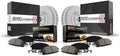 PowerStop Front and Rear Brake Kit for Ford Fiesta 2014-19 - Fully-Coated Disc Rotors with Z17 Ceramic Brake Pads Replacement, CRK7002