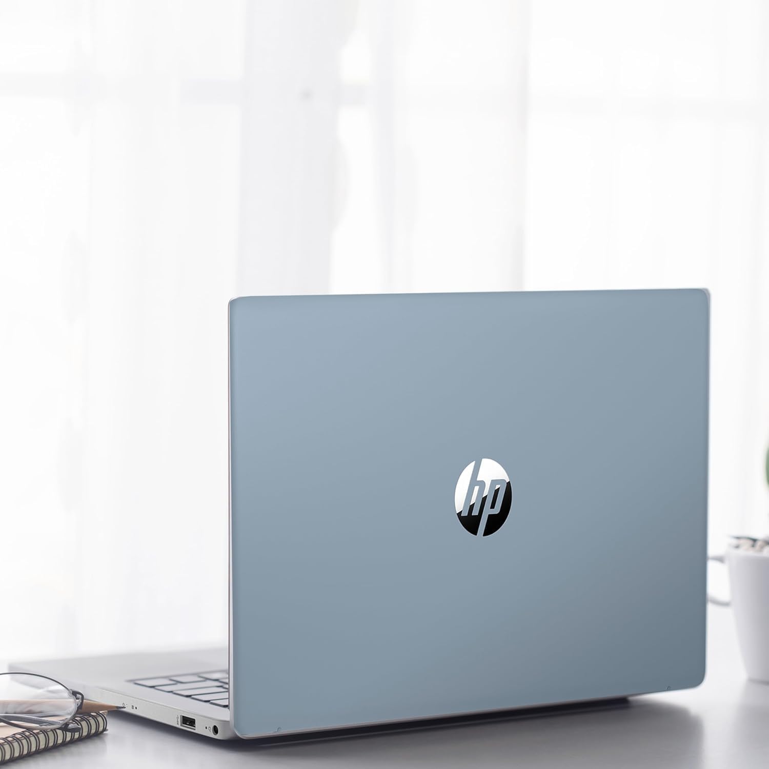 HP 17.3' LED Business & Home Touchscreen Laptop, AMD Ryzen 5 7430U, 32GB RAM, 1TB PCIe SSD, Fingerprint Reader, Backlit Keyboard, HD Camera, HDMI, Wi-Fi 6, Windows 11 Pro, Blue