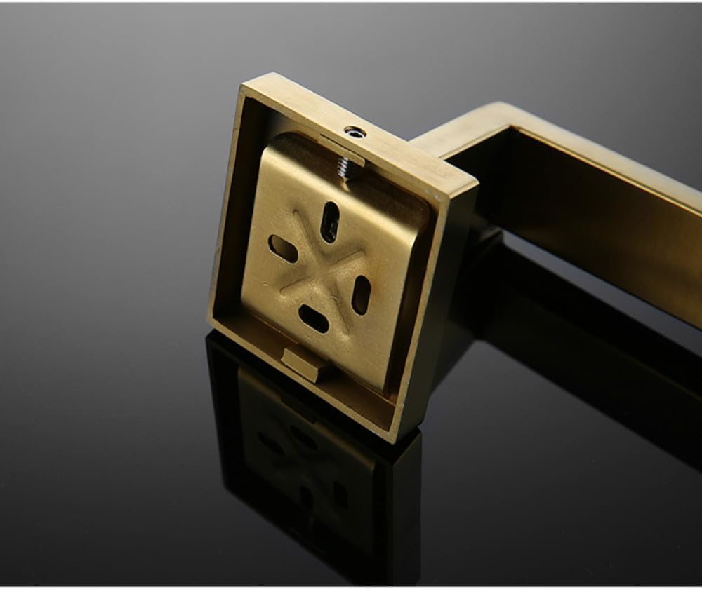 Brushed Gold Bathroom Accessories Hardware Towel Bar Rail Toilet Paper Holder Towel Rack Hook Soap Dish Toilet Brush,Double Towel Rack