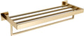 RAHBI Brushed Gold Bathroom Accessories Set Toilet Brush Holder Toilet Paper Holder Towel Bar Rail Rack Hanger Hook Soap Dish Hardware Leisurely (Color : Bath Towel Rack 560)