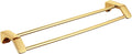 Towel Rail Self Adhesive Towel Hanger Wall Mount Towel Holder Double Rod Stainless Steel No Drilling for Bathroom and Toilet,Gold,30Cm Bathroom