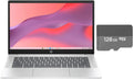 HP Chromebook 14 inch HD Anti-Glare Laptop | Intel Processor N200 | Intel UHD Graphics | Bluetooth |Silver| 4GB RAM | 256GB Storage(128GB eMMC + 128GB Micro SD) | Chrome OS