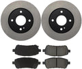4X Front Brake Kit - Brake Pads and Rotors Kit Automotive Replacement Brake Kits for Ford Fiesta 2019 2018 2017 2016 2015 2014 2013 2012 2011