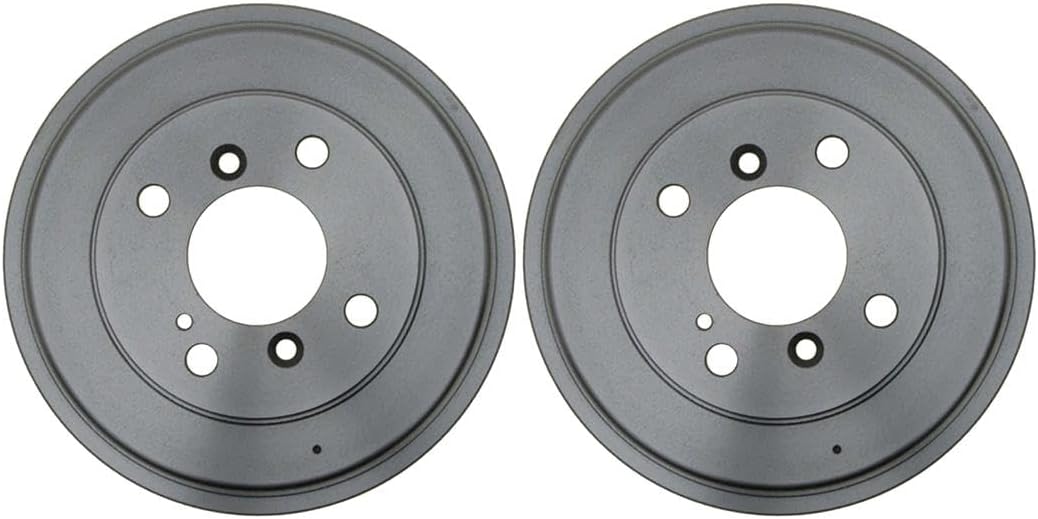 Rear Brake Drum Pair Set - Drum Brake Kit Automotive Replacement Brake Drums 2Pcs Arrhythmic for Ford Fiesta 1.6L 2011-2013