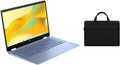 HP Chromebook x360 14 inch FHD IPS Touch 2-in-1 Laptop | Intel Processor N100 | Intel UHD Graphics | Bluetooth |Sky Blue| 4GB RAM | 64GB SSD | Chrome OS | Bundle with Black Bag