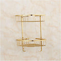 Bathroom Hardware Sets Gold Bathroom Shelf Towel Rack Towel Hanger Paper Holder Toilet Brush Holder Bathroom Hardware Towel Set,Single Towel Bar(Corner Shelf 1)