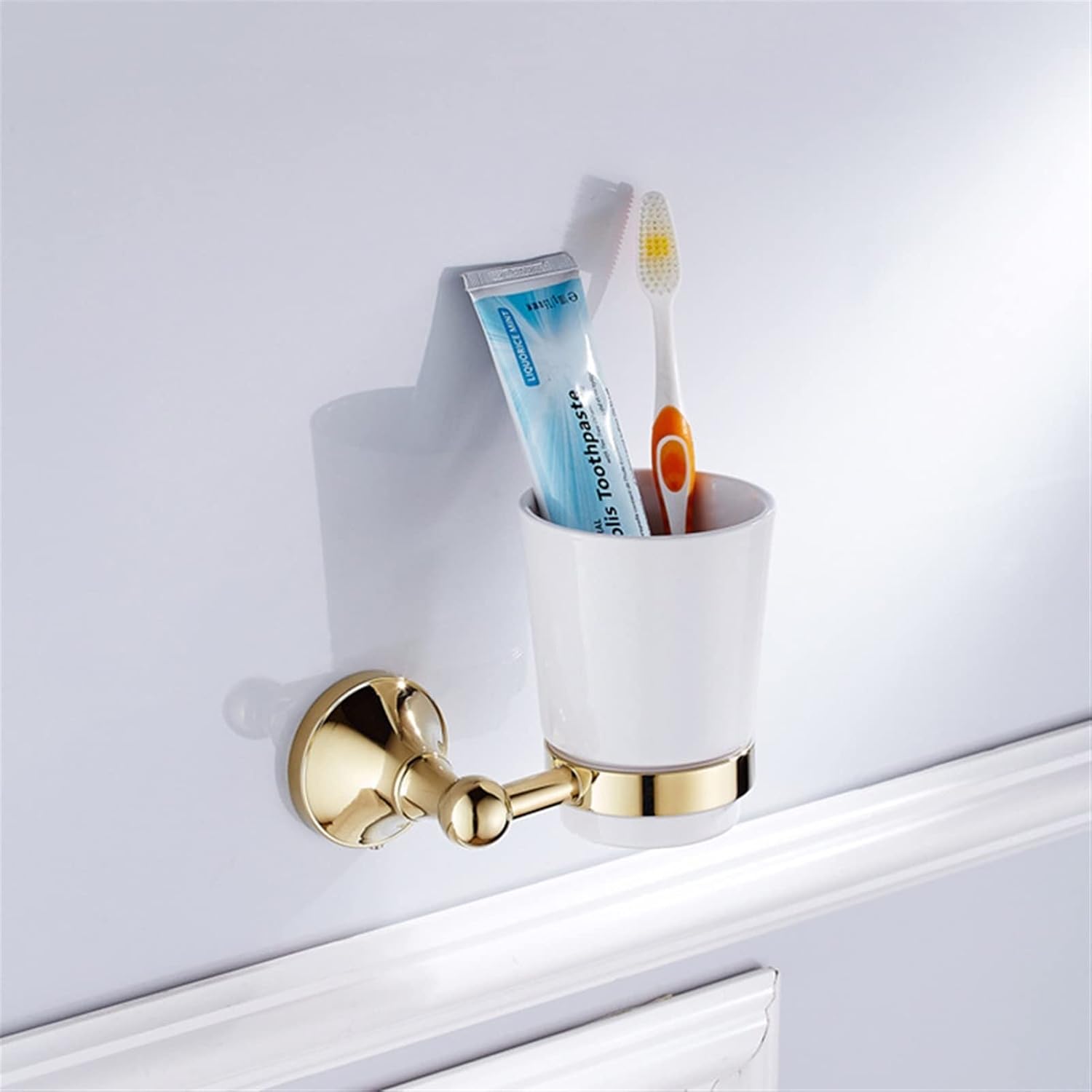 KETTEL Gold Bathroom Hardware Set， Antique Holders Shelf Double Wall Hooks Gold Holder Bathroom Accessories Set，12 Pieces Fixtures