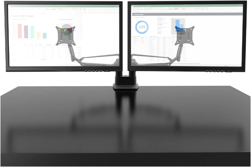 Kanto DMS2000 Dual-Monitor Desktop Mount for 17' - 32' Displays with Gas-Shocks (Black)